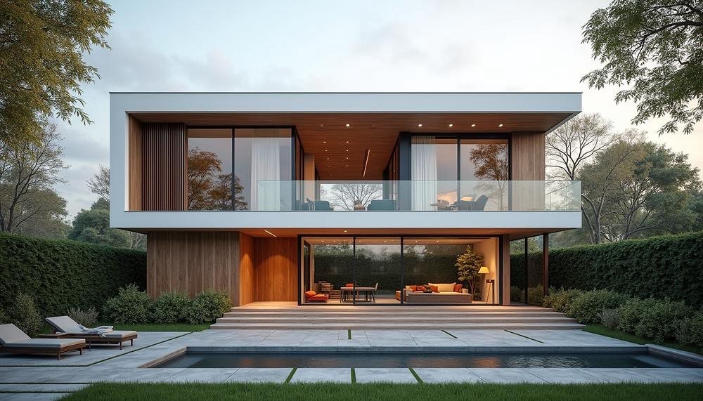 Two-storey contemporary villa with pool